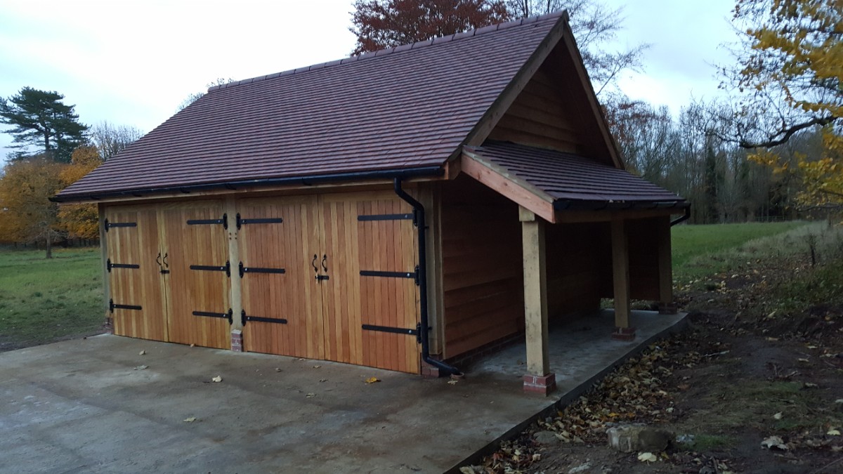2-bay garage c/w log store - Farmington